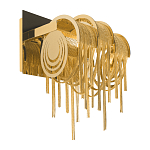 Бра с перфорированными металлическими дугами и цепочками 22 см Atlantis Chain варинант исполнения - 1 | Loft Concept в Перми