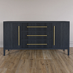 Буфет Primo с тремя ящиками и двумя фасадами Черный дуб варинант исполнения - 1 | Loft Concept в Перми