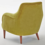 Кресло велюровое горчичного цвета Diaspro Mustard Armchair варинант исполнения - 3 | Loft Concept в Перми