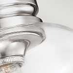 Потолочный светильник с прозрачным стеклянным плафоном в форме широкого колокола Feiss варинант исполнения - 2 | Loft Concept в Перми