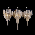 Люстра большая из золотистых металлических цепочек Atlantis Chain варинант исполнения - 3 | Loft Concept в Перми