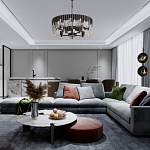 Люстра круглая из матового черного металла с подвесками из прозрачных стеклянных трубок Noir Tubes варинант исполнения - 12 | Loft Concept в Перми