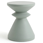 Светло-серый приставной столик из массива AMORPHOUS варинант исполнения - 1 | Loft Concept в Перми