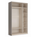 Шкаф трёхдверный с 2-мя зеркальными дверками Satin Furniture варинант исполнения - 4 | Loft Concept в Перми