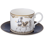 Чайный сервиз из фарфора с изображением лошадей на 6 персон 14 предметов Porcelain Horse Set варинант исполнения - 2 | Loft Concept в Перми