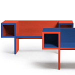 Дизайнерская разноцветная скамья Canton Bench варинант исполнения - 4 | Loft Concept в Перми