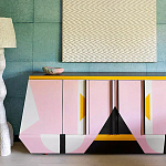 Дизайнерский комод с геометрическим рисунком Arredi варинант исполнения - 3 | Loft Concept в Перми