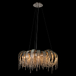 Люстра круглая подвесная с металлическими дугами и длинными цепочками 80 см Atlantis Chain варинант исполнения - 3 | Loft Concept в Перми