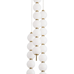 Подвесной светильник с плафонами в виде шаров из акрила Pearls Suspension Brass Cascade Hanging Lamp варинант исполнения - 2 | Loft Concept в Перми