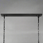 Люстра с черным каркасом и абажуром из прямоугольных мраморных панелей Calling to Shine варинант исполнения - 1 | Loft Concept в Перми