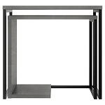 Комплект из 2-х приставных столов серого цвета из дерева ZIGOSH RETRO GREY варинант исполнения - 1 | Loft Concept в Перми