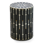 Дизайнерские приставной столик с инкрустацией Mandika Bone Inlay Stool варинант исполнения - 3 | Loft Concept в Перми