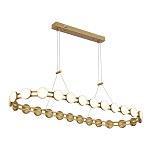 Люстра овальная с круглыми светодиодными источниками света Maxine Light варинант исполнения - 5 | Loft Concept в Перми