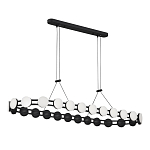 Люстра овальная с круглыми светодиодными источниками света Maxine Light варинант исполнения - 9 | Loft Concept в Перми