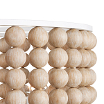 Люстра в форме цилиндра с вставками из деревянных бусин Wooden Beads варинант исполнения - 3 | Loft Concept в Перми