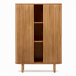 Буфет из ясеневого шпона с открытыми полками и 2-мя раздвижными дверями Toinette варинант исполнения - 2 | Loft Concept в Перми