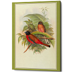 Постер на холсте с изображением птиц Blooming Birds Poster варинант исполнения - 7 | Loft Concept в Перми