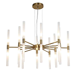 Люстра подвесная с 20-ю цилиндрическими матовыми плафонами Delta Light варинант исполнения - 1 | Loft Concept в Перми