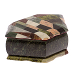 Шкатулка для украшений с мозаикой из натуральных камней Stone Casket варинант исполнения - 2 | Loft Concept в Перми