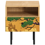 Прикроватная тумба с изображением на ящике Elise Nightstand варинант исполнения - 5 | Loft Concept в Перми