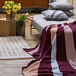 Плед из хлопка с геометрическим рисунком Elan Stripe Addison варинант исполнения - 6 | Loft Concept в Перми