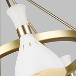 Люстра с 5-ю плафонами в форме песочных часов с узкими перфорированными отверстиями Feiss варинант исполнения - 9 | Loft Concept в Перми