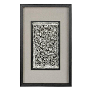 Панно Valene Silver Flowers 80