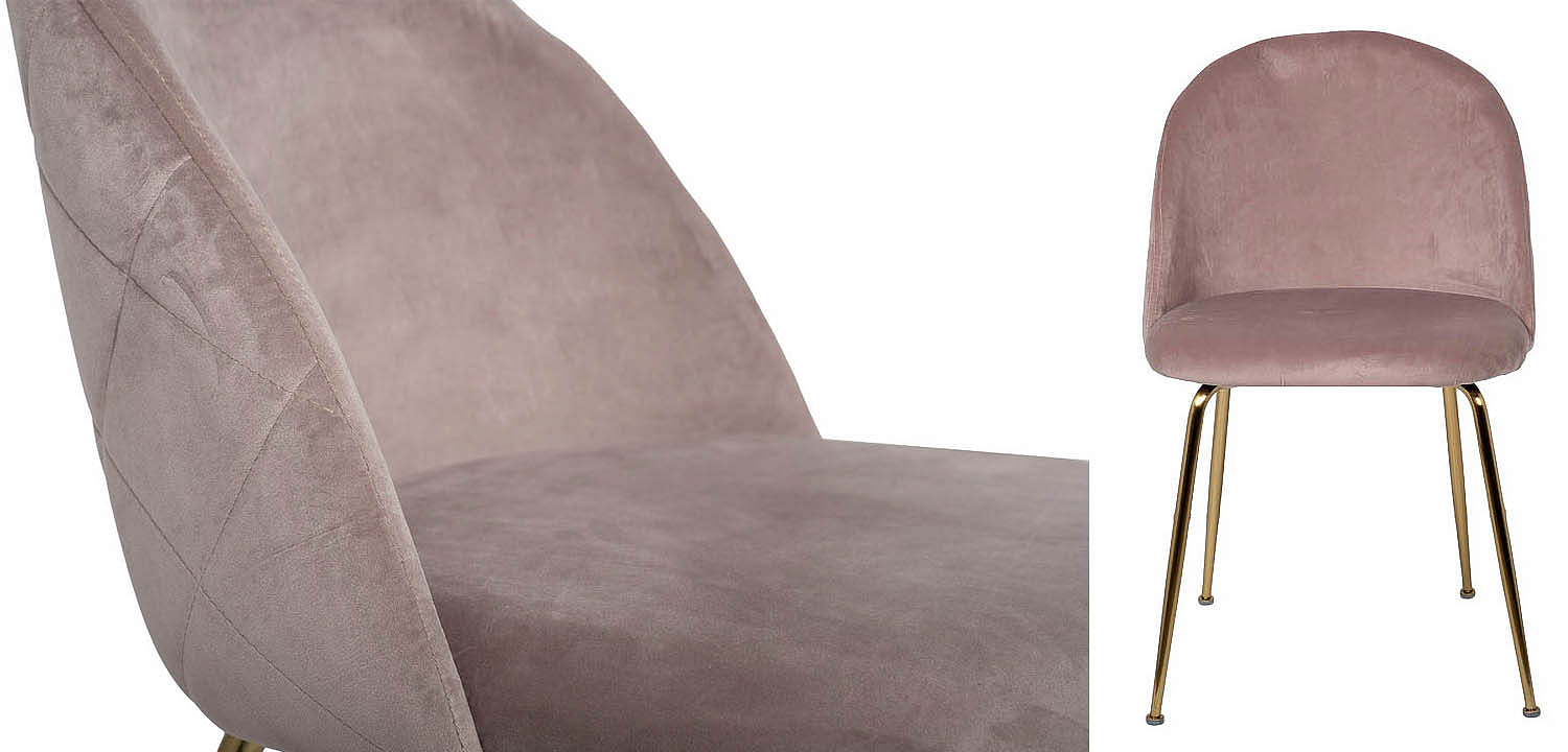 Стул Sadler Chair pink velor Стул Sadler Chair pink velor - Loft-Concept в Перми