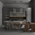 Подвсеной светильник светодиодный металлический цилиндрической формы черный Trumpet tube варинант исполнения - 4 | Loft Concept в Перми