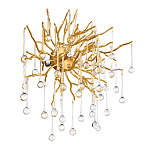 Бра с лучеобразным основанием и подвесками из прозрачного стекла в виде длинных капель Droplet Chandelier варинант исполнения - 3 | Loft Concept в Перми