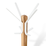 Вешалка с квадратным основанием и 4-мя белыми металлическими крючками Industrial Metal Rust варинант исполнения - 2 | Loft Concept в Перми