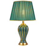 Настольная лампа с абажуром Celestina Green  Gold Lampshade Table Lamp варинант исполнения - 1 | Loft Concept в Перми