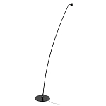 Торшер с изогнутой черной металлической стойкой и цилиндрическим плафоном Davide Groppi варинант исполнения - 1 | Loft Concept в Перми