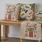 Подушка с цветочным принтом Blooming Elegance Rose варинант исполнения - 7 | Loft Concept в Перми