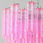 Элитная Люстра Textured Glass Pink Chandelier Ярко Розовое стекло варинант исполнения - 2 | Loft Concept в Перми