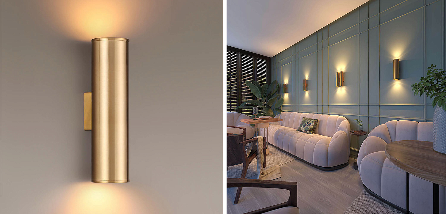Бра Derk Trumpet tube Wall lamp Gold Бра Derk Trumpet tube Wall lamp Gold - Loft-Concept в Перми