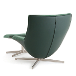 Кресло вращающееся с подставкой для ног зеленое Verdante варинант исполнения - 4 | Loft Concept в Перми