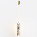 Подвесной светильник с цилиндрическим белым бетонным плафоном Terrazzo Light варинант исполнения - 2 | Loft Concept в Перми