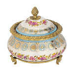 Шкатулка фарфоровая с цветочной росписью Eden Garden варинант исполнения - 1 | Loft Concept в Перми