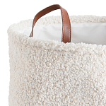 Корзина для белья из ткани букле Boucle Organizers Round варинант исполнения - 2 | Loft Concept в Перми