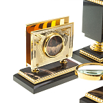 Настольный письменный набор из яшмы и долерита в подарочной упаковке Manager Organizer варинант исполнения - 8 | Loft Concept в Перми