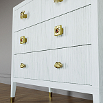 Бельевой Комод с 4 ящиками Elsa Dreams White варинант исполнения - 4 | Loft Concept в Перми