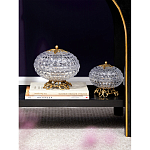 Конфетница из прозрачного рельефного стекла Eden Garden варинант исполнения - 11 | Loft Concept в Перми