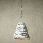 Подвесной светильник белый металлический в форме купола White Natural Lines варинант исполнения - 2 | Loft Concept в Перми