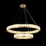 Люстра с 2-мя кольцами из натурального камня с регулируемыми плафонами Durability of Stone варинант исполнения - 5 | Loft Concept в Перми