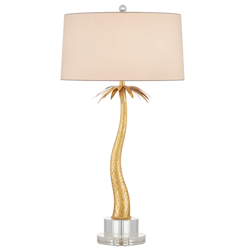 Настольная лампа в виде пальмы Indoor Tropical Floor Lamp Золотой Прозрачный Настольная лампа в виде пальмы Indoor Tropical Floor Lamp Золотой Прозрачный в Перми | Loft Concept