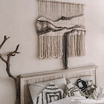 Панно Современный Гобелен ручная работа Туманное Утро варинант исполнения - 3 | Loft Concept в Перми