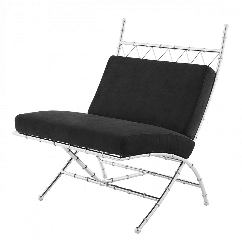 Кресло Eichholtz Folding Chair Ottanio Черный Нержавеющая сталь Кресло Eichholtz Folding Chair Ottanio Черный Нержавеющая сталь в Перми | Loft Concept