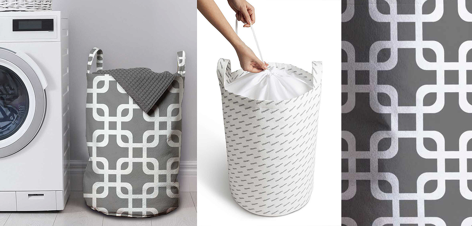 Корзина Squares on Gray Basket Корзина Squares on Gray Basket - Loft-Concept в Перми