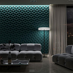 Гипсовая 3D панель с принтографией PM-17 варинант исполнения - 1 | Loft Concept в Перми